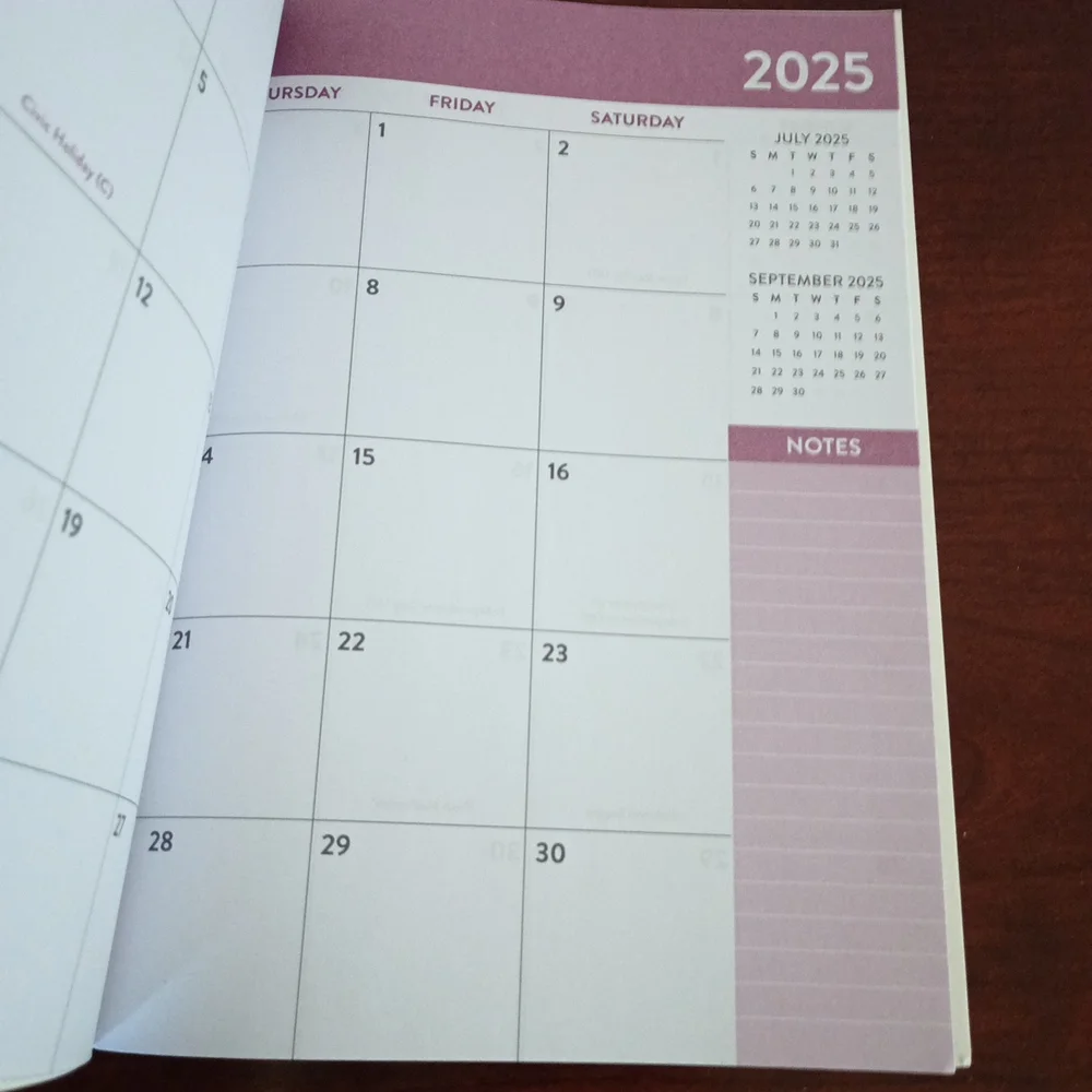 Pastel Monthly Planner 2025